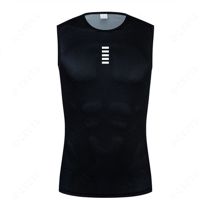 Cycling Base Layer Reflective Underwear White Cycling Jersey Sport Vest Men Undershirt Quick Dry Elastici Vest Road Bike Jersey Beauty World Shop
