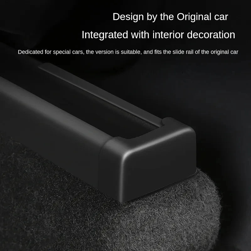 CHTNBO 4pcs Seat Rail Cover Protector For Tesla Model 3 Y Juniper Accessories 2026 -2021 Rear End Pieces Backseat Slide Beauty World Shop