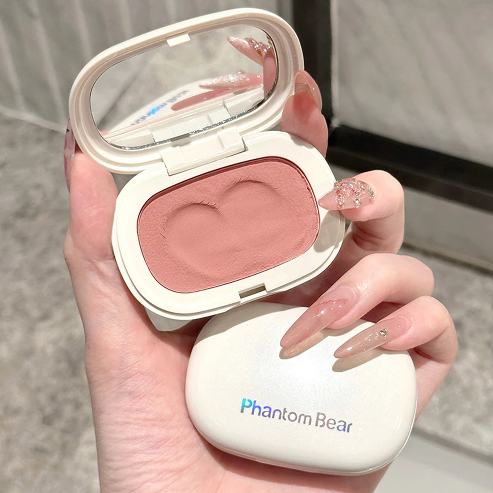 Single Color Blush Silky Texture High Color Rendering No Powder Feeling Low Saturation Long-lasting Natural Matte Blush Cream Beauty World Shop