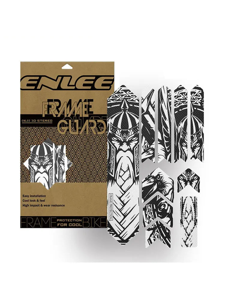 ENLEE The New Removeable Sticker Road Bicycle Paster Guard Cover 3D MTB Mountain Bike Scratch-Resistant Protect Frame Protector Beauty World Shop