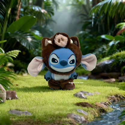 Disney Stitch Wild Animal Series Blind Box Plush Vinyl Toy Cute Doll Replica Mystery Box Bag Pendant Decor New Year Festive Gift Beauty World Shop