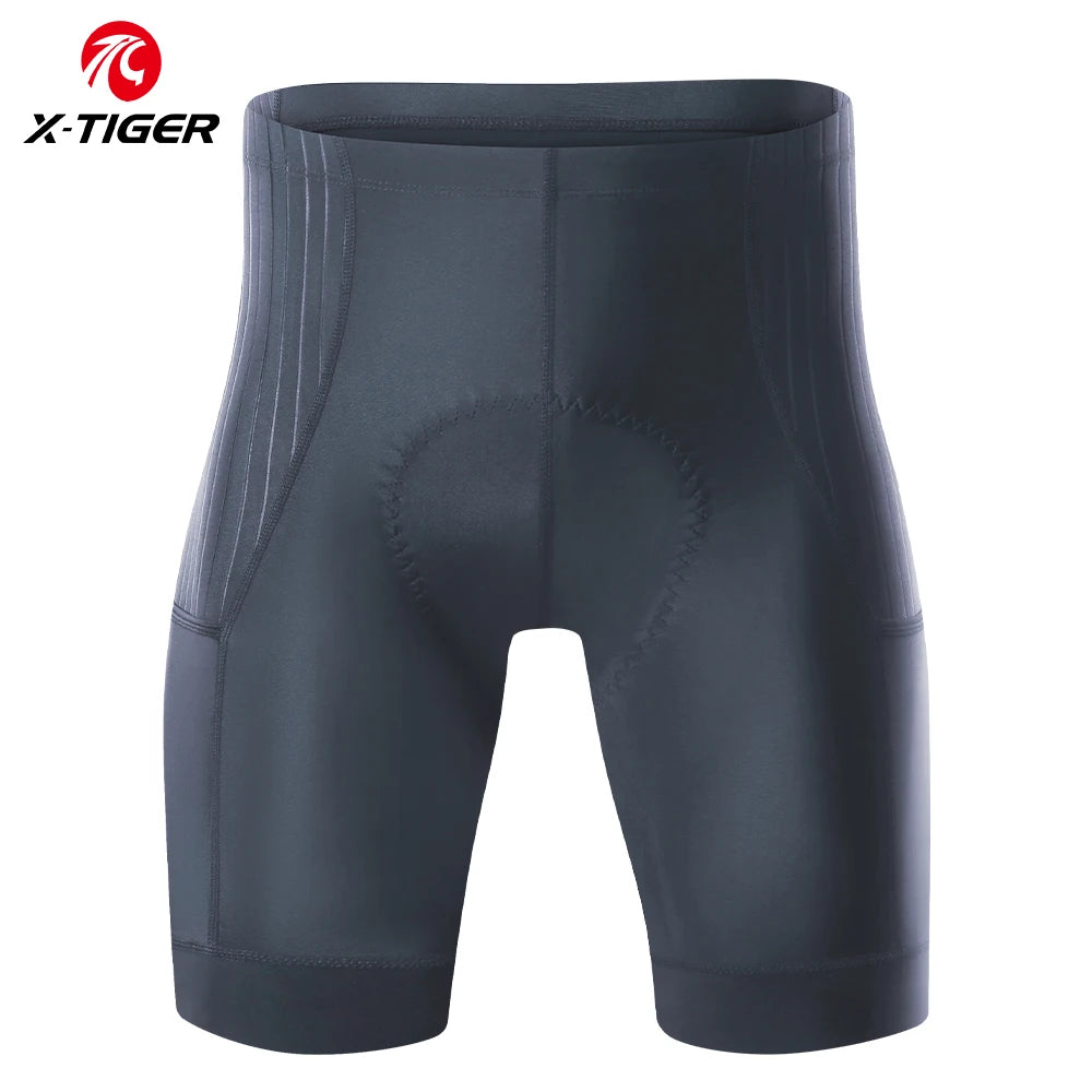 X-TIGER  Cycling Shorts Men Double Arrow Cushion Pad MTB Road Anti Slip Bike Shorts 7 Hours Ride Breathable Lycra Shorts Beauty World Shop