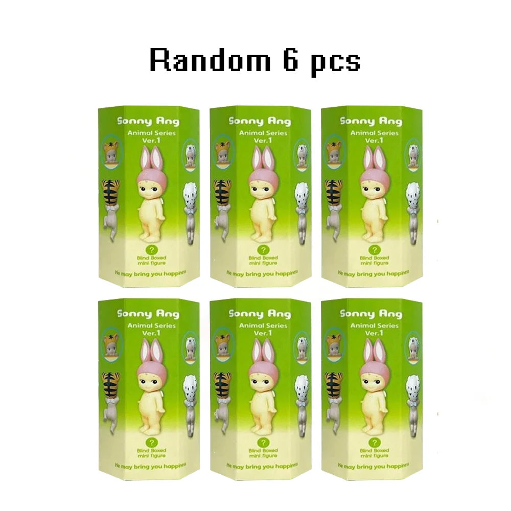Angel Hippers Animal Blind Box Anime Figures Cute Doll Toy Office and Room Decor Doll Toy Children's Birthday Surprises Bag Gift Beauty World Shop