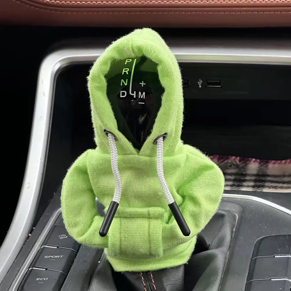 Gear Shift Mini Hoodie Cover Shift Cover Gear Handle Decoration Fits Manual Automatic Universal Car Shift Lever Interior Decor Beauty World Shop