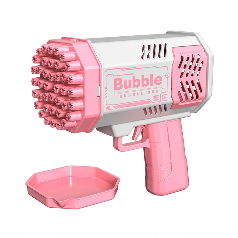 40 Hole Rocket Launcher Handheld Portable Electric Automatic Bubble Gun Party Birthday Gift Toy(without Bubble Water) Beauty Fashion