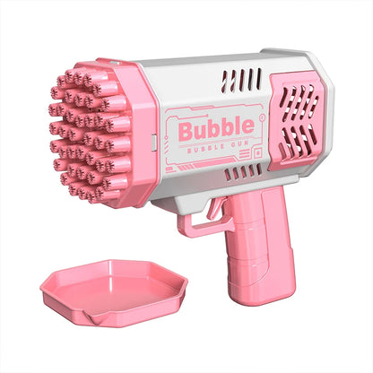 40 Hole Rocket Launcher Handheld Portable Electric Automatic Bubble Gun Party Birthday Gift Toy(without Bubble Water) Beauty Fashion