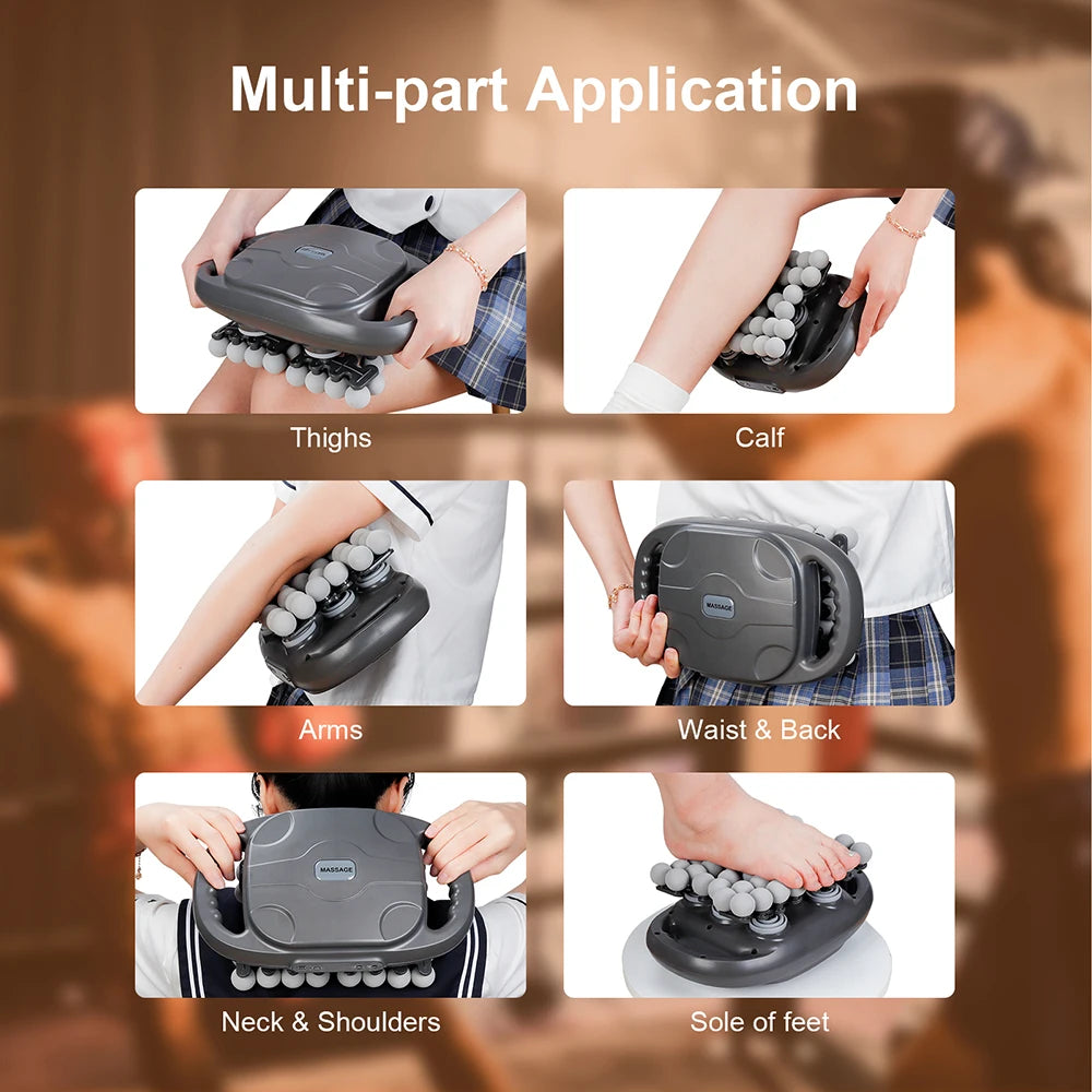 42-Heads Fascia Gun High-Frequency Vibration Body Massage Gun Back and Waist Massager Neck Shoulder Massager Muscle masajeador Beauty World Shop