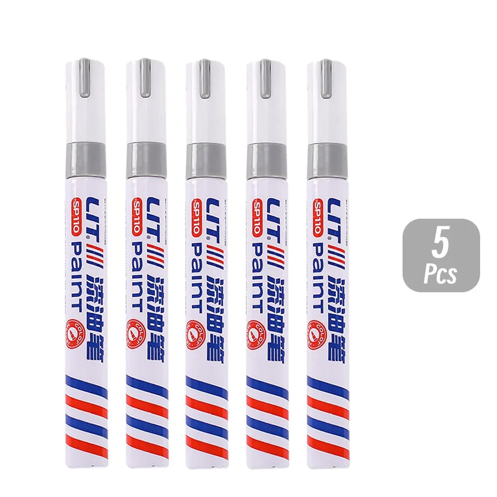 3mm 10p Colorful 8 Colors Permanent Paint Marker Waterproof White Markers tire tread rubber fabric Paint metal Paint Marker Pens Beauty World Shop