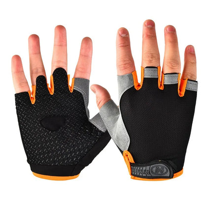 Half Finger Outdoor Cycling Anti Slip Anti Sweat Men Women Half Finger Gloves Breathable Anti Shock Sports Gloves Beauty World Shop