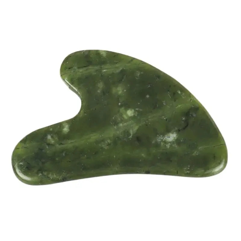 Helu Jade Gua Sha Tool Xiuyan Jade Heart-shape Massager Neck Massage Guasha Beauty Product Skin Care health Tool Beauty World Shop
