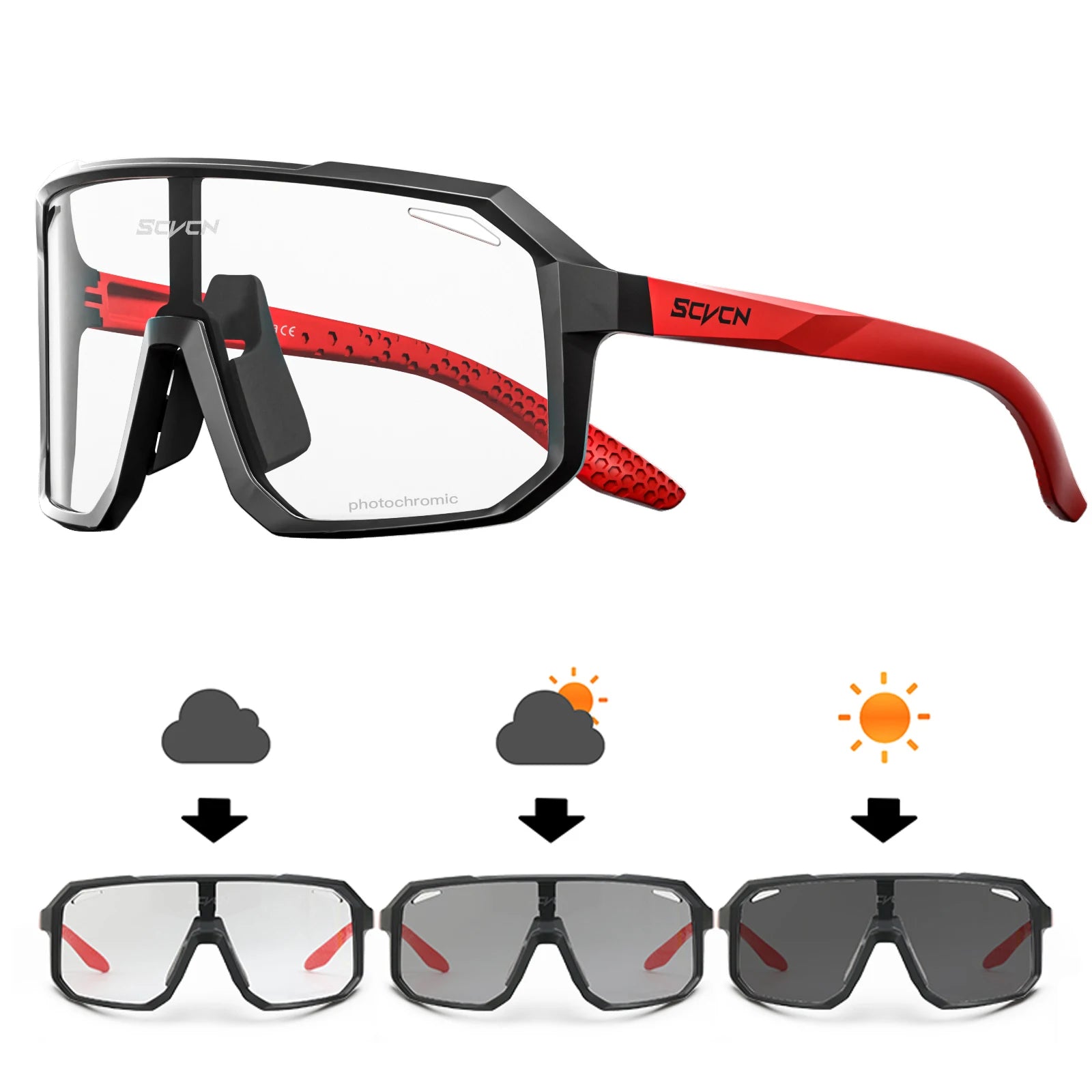 SCVCN New Cycling Glasses Bike Sunglasses Men UV400 Eyewear Outdoor Sports MTB Goggles Bicycle Women Riding Hiking Sunglasses Beauty World Shop