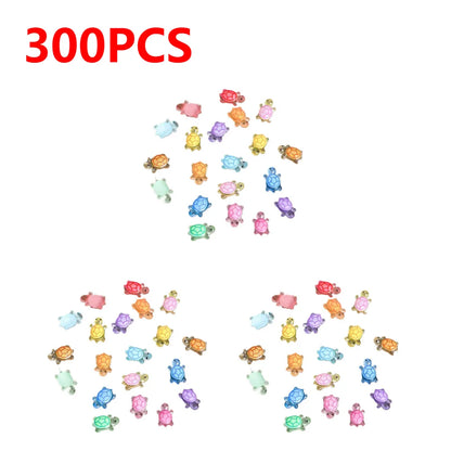 100-500pcs Mini Resin Turtles Night Glow Turtle Figurines Multi-Function Glow in The Night Turtle Miniatures for Micro Landscap Beauty World Shop