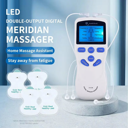 8 Modes EMS Dual Channel Massager Tens Machine Body Massage Full Body Muscle Massager with Accessories Beauty World Shop