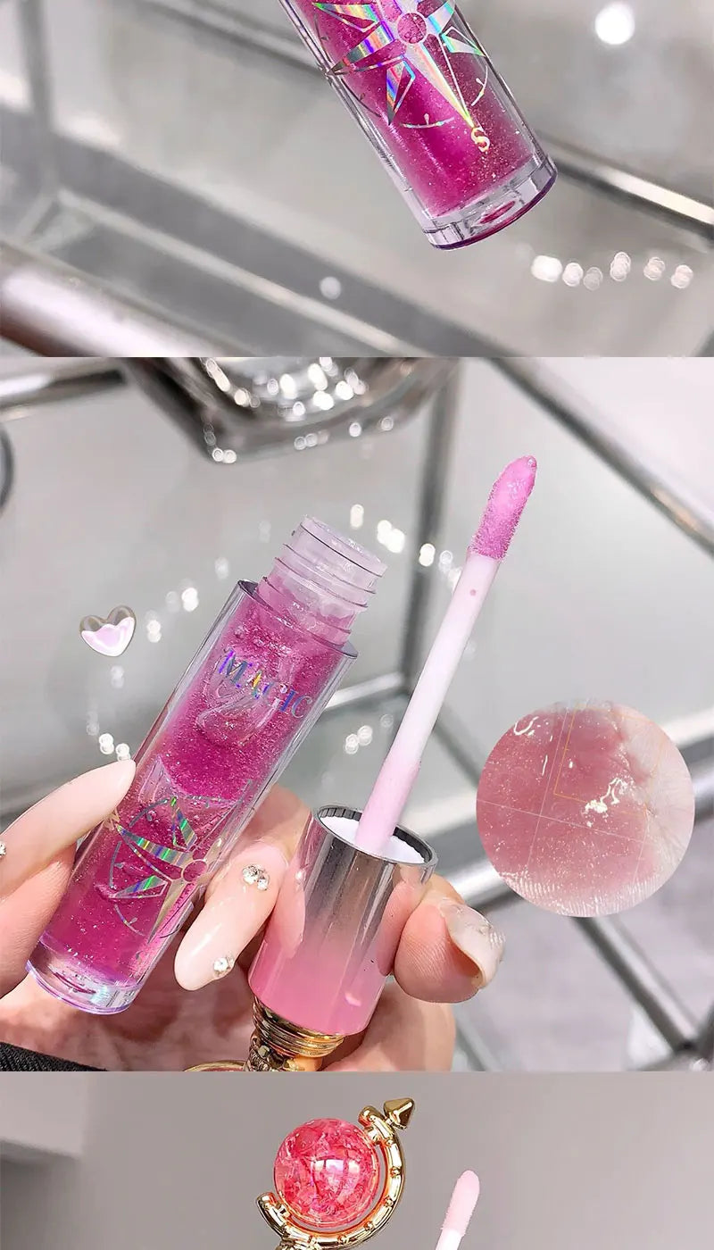 MAGIC CASA Shimmering Lip Gloss — Hydrating and Moisturizing, Mirror Finish, Plumping Glass-Like Lips Beauty Trend Shop