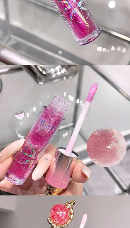 MAGIC CASA Shimmering Lip Gloss — Hydrating and Moisturizing, Mirror Finish, Plumping Glass-Like Lips Beauty Trend Shop