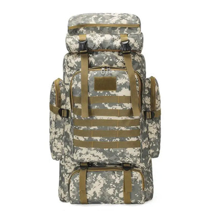 Homefish 80L/100L Large Mountaineering Backpack Outdoor Climbing Bag Tactical Rucksack Hiking Camping Travel Backpack Beauty World Shop