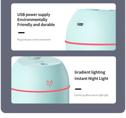 220ML big fog amount usb air humidifier Small desktop humidifier home intelligent car aromatreatment machine Beauty World Shop