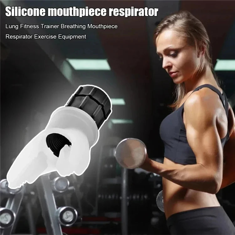 Silicone Respiratory Trainer Lung Ventilator Fitness Equipment High-altitude Respiratory Training Tools for Exercise Beauty World Shop
