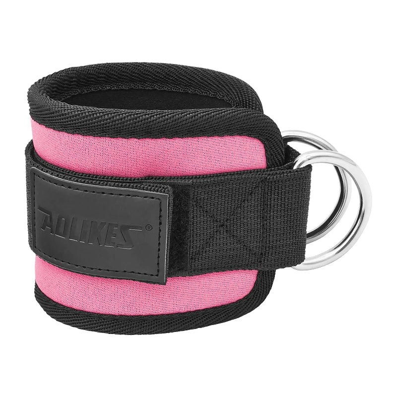 AOLIKES Adjustable Padded Ankle Wrist Cuffs Padded Straps D-Ring Glute Kickback for Cable Machine, Ideal for Glutes Exercises Beauty World Shop