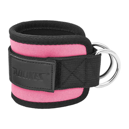 AOLIKES Adjustable Padded Ankle Wrist Cuffs Padded Straps D-Ring Glute Kickback for Cable Machine, Ideal for Glutes Exercises Beauty World Shop
