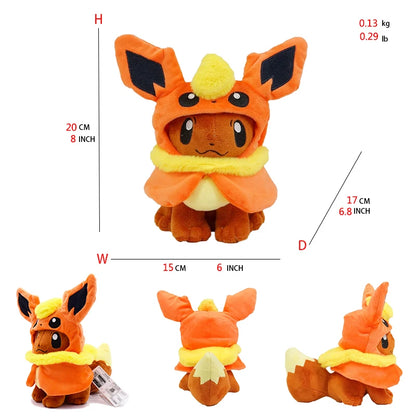 Eevee Cos Umbreon Espeon Jolteon Flareon Glaceon Vaporeon Sylveon Leafeon Plush Toys Stuffed Soft Stuffed Animal Plushies 20CM Beauty World Shop