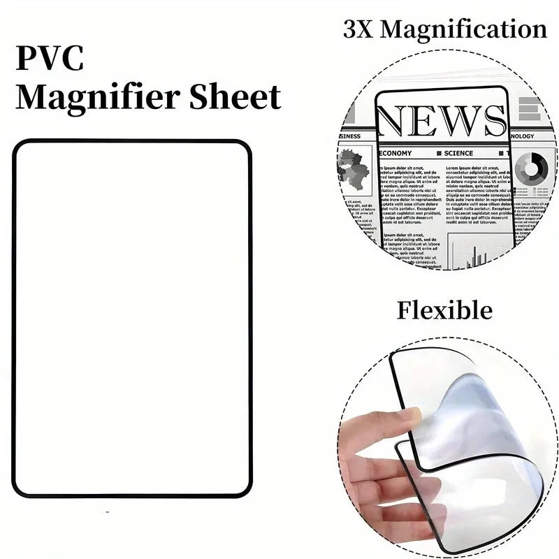 Full Page Large Sheet Magnifier Magnifying Glass Reading Aid Glass Page Magnifying Lens Reading Magnifier Beauty World Shop