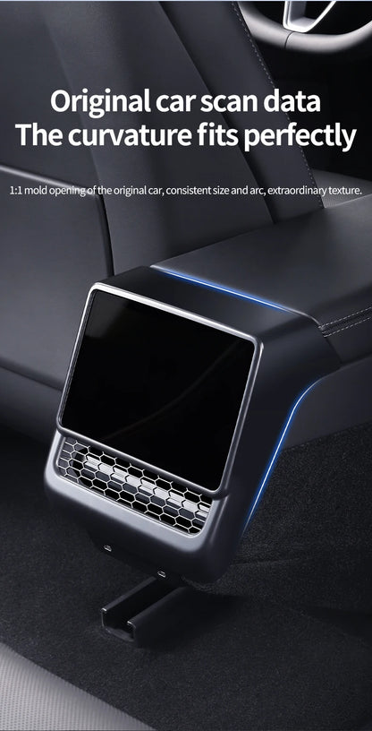 YZ For Tesla Model 3 Y Highland Juniper Rear Center Console Air Vent Cover Vent Outlet Dust Cover Car Styling Interior Accessory Beauty World Shop