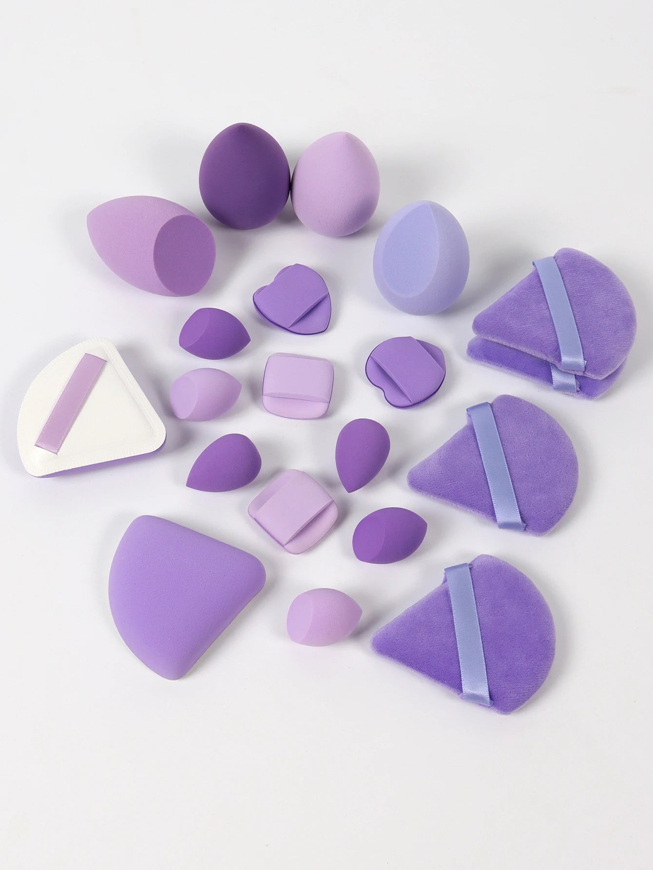 20 Pcs Pink Makeup Sponge and Makeup Puff Set Suitable for Face Cream and Powder Concealer Powder Makeup Machine Beauty World Shop