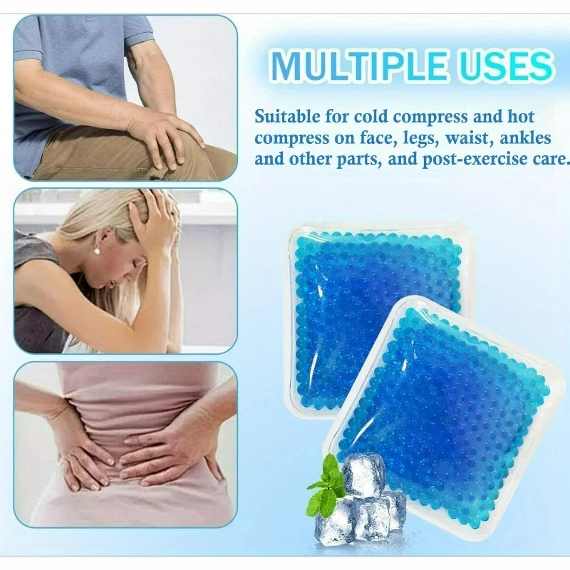 Flexible Reusable Hot Cold Gel Pack for Knee, Neck, Wrist, Ankle Pain Relief - Summer Cooling Pad, Family First Aid Essentia Beauty World Shop