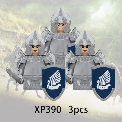 3pcs Lord Rings Elves Orcs Army Dwarf Rohan Mini Action Toy Figures Building Blocks Assembly Toys for Kids Birthday Gift Beauty World Shop