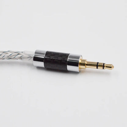 KZ Earphones Cable 8 Core Silver Blue Hybrid 784 Cores Silver Plated Upgrade Cable 2Pin 3.5mm Plug Heaset Wire KZ ZSXPRO ZS10PRO