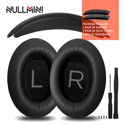 Nullmini Replacement Earpads for Bose QC35 QC35II QC45 Headphones Ear Pads Cushion Earmuffs Sleeve Headband