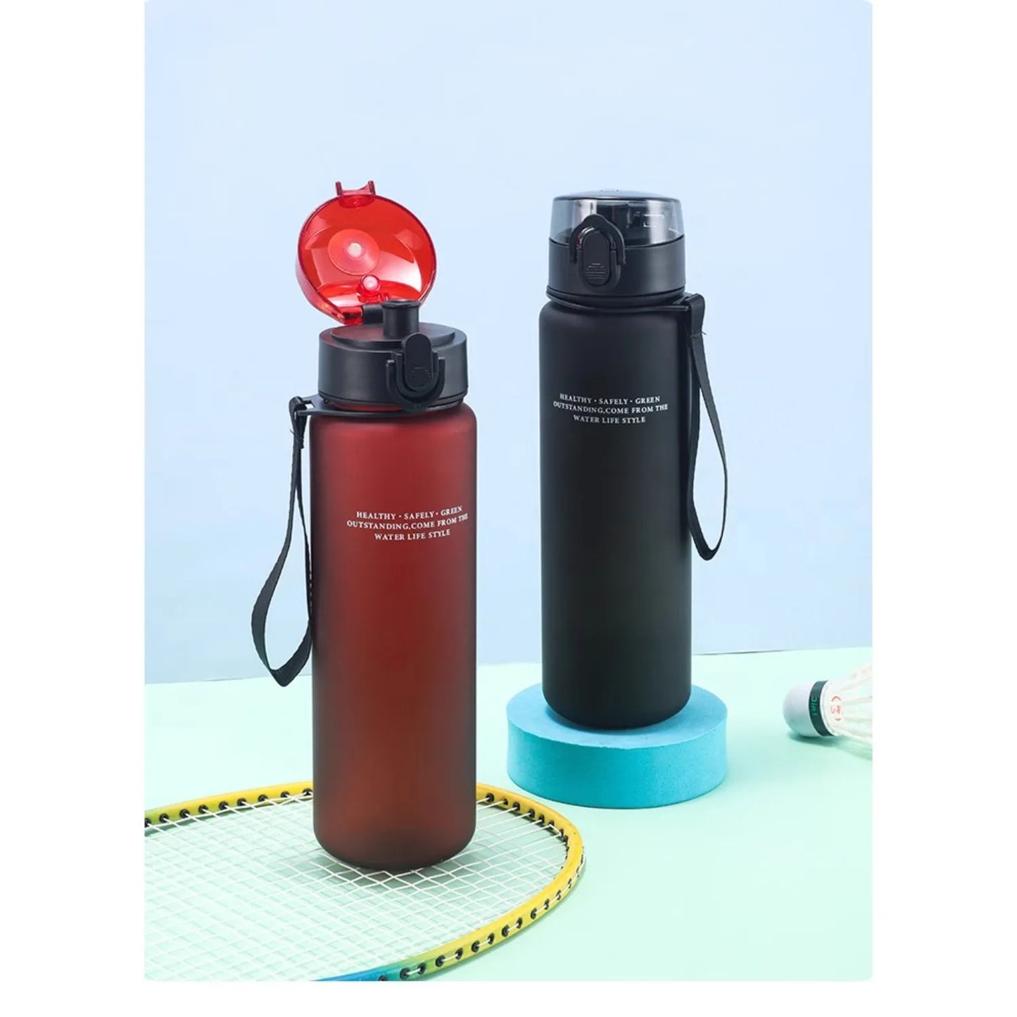 Leak-free sports water bottle, portable for travel and hiking. My favorite beverage bottle is 400ml and 560ml Beauty World Shop