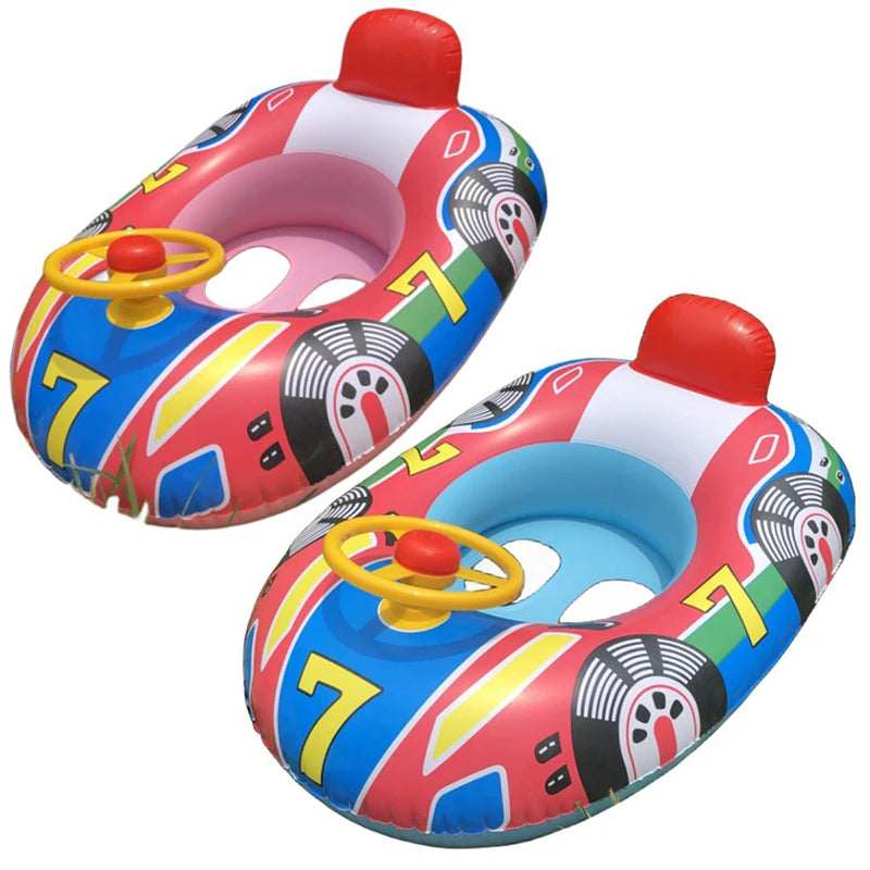 Baby Steering wheel car boat Swimming Float Ring,Baby Inflatable  Pool Floatie ，Bathtub Toys， Pool Accessories Beauty World Shop