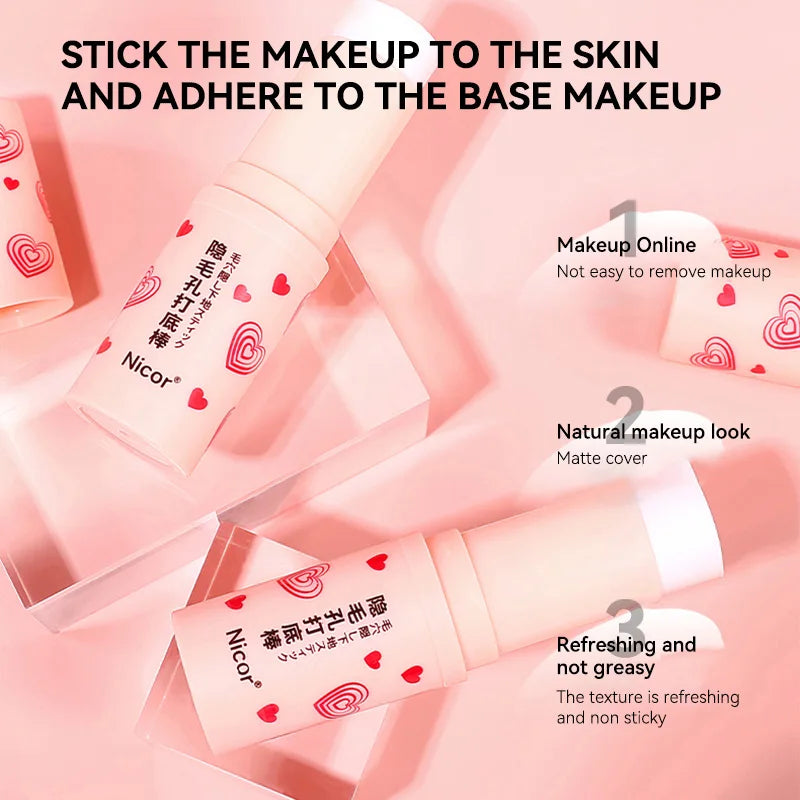 Pre-makeup isolation base stick, less prone to powder sticking, natural makeup effect, matte coverage, and long-lasting makeup Beauty Trend Shop