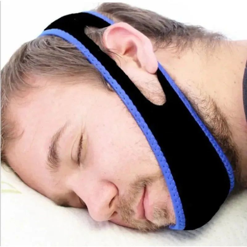 New Neoprene Anti Snore Stop Snoring Chin Strap Belt Anti Apnea Jaw Solution Sleep Support Apnea Belt Adjustable Sleep Care Tool Beauty World Shop