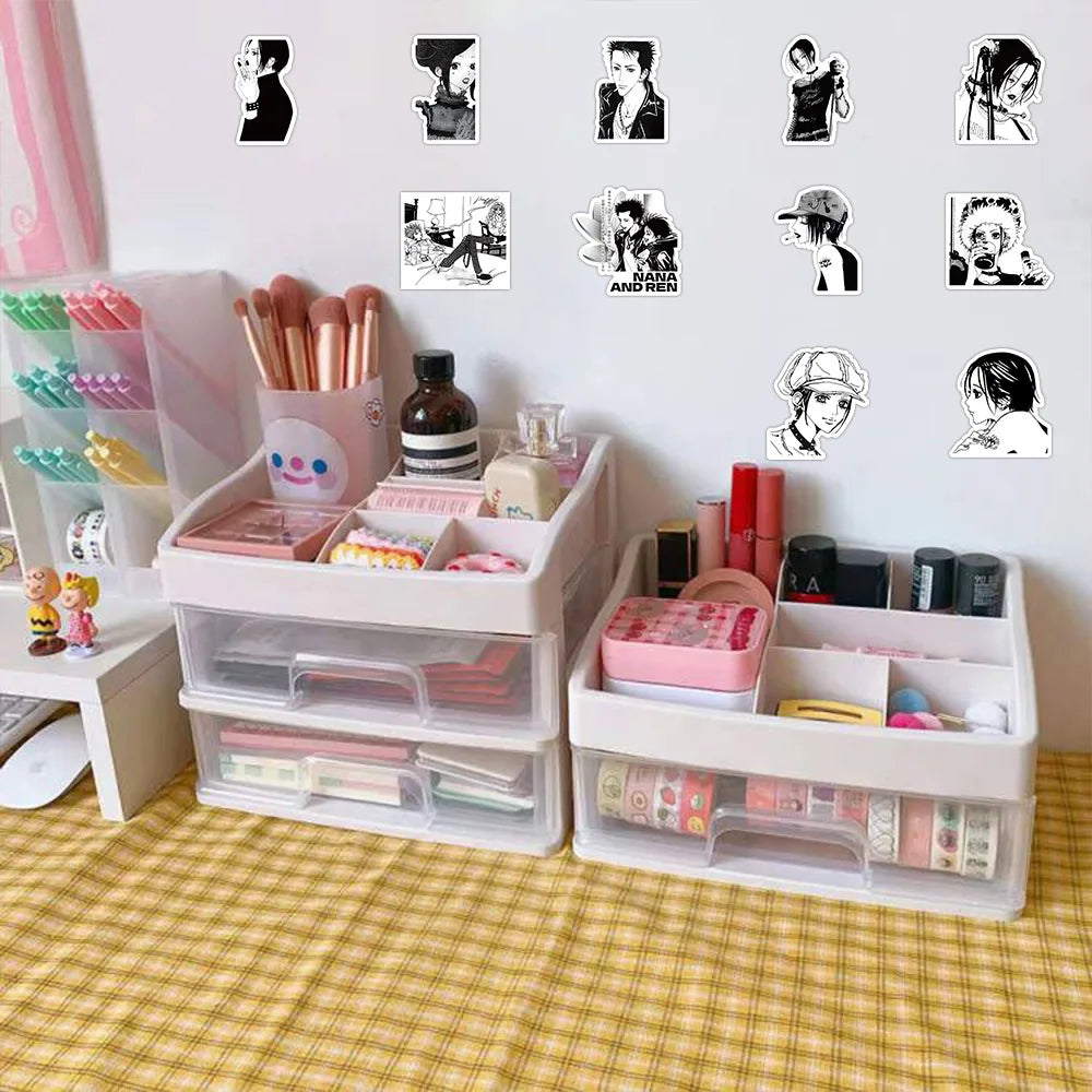 30/60/180p Anime NANA Stickers Cool Graffiti Decals DIY Decoration For Phone Laptop Stationery PVC Waterproof Sticker Toys Gift Beauty World Shop