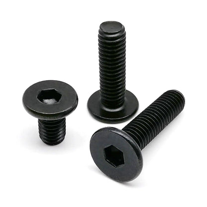 M2 M2.5 M3 M4 M5 M6 M8 Black 304 Stainless Steel Allen Hexagon Ultrathin Head Bolt Hex Socket Ultra Thin Flat Wafer Head Screw Beauty World Shop