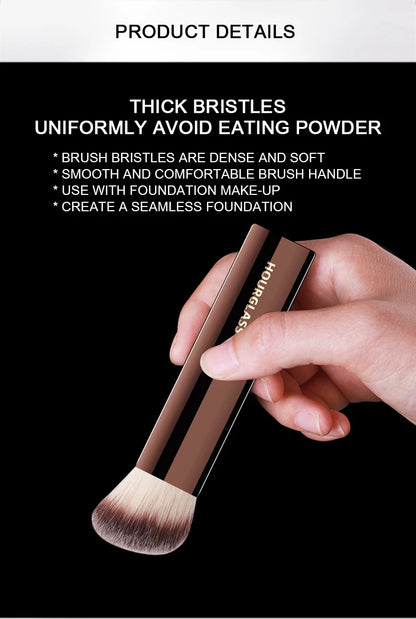 Hourglass Makeup Brush- No.20 Vanish Seamless Finish Foundation Brush Soft Fiber Hair Fashion Design Single Face Brush Beauty World Shop