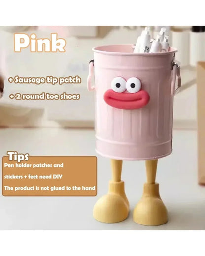 1 Pcs Cartoon Desk Organizer - Cute Stationery Storage for Pen/Pencil Office Home Study Simple Design Pen/Pencil Holder Beauty Trend Shop