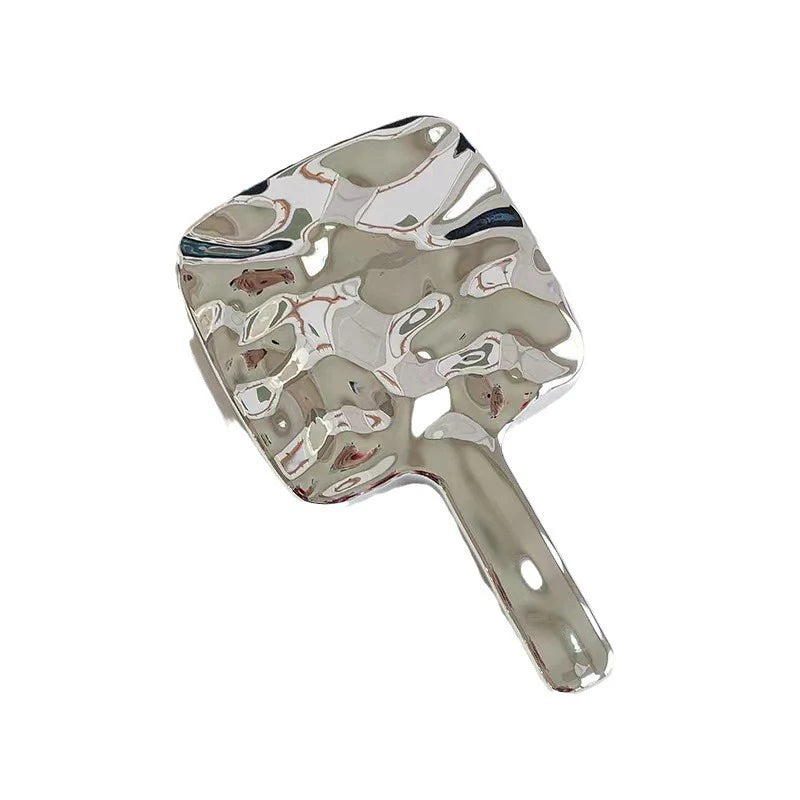 Electroplated Handle Makeup Mirrors Beauty Portable Round Hand Square Hand S/M/L Make Up Mirror Beauty World Shop