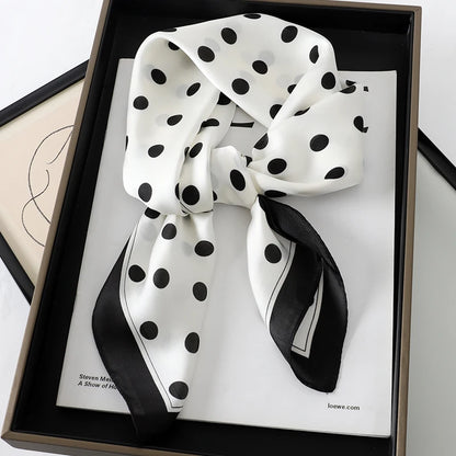 60Colors Luxury Scarf Women 70*70Cm Silk Feel Square Hair Wrapping Foulard Satin Shawl Big Size Head Bandana Hijab Handkerchief Beauty World Shop