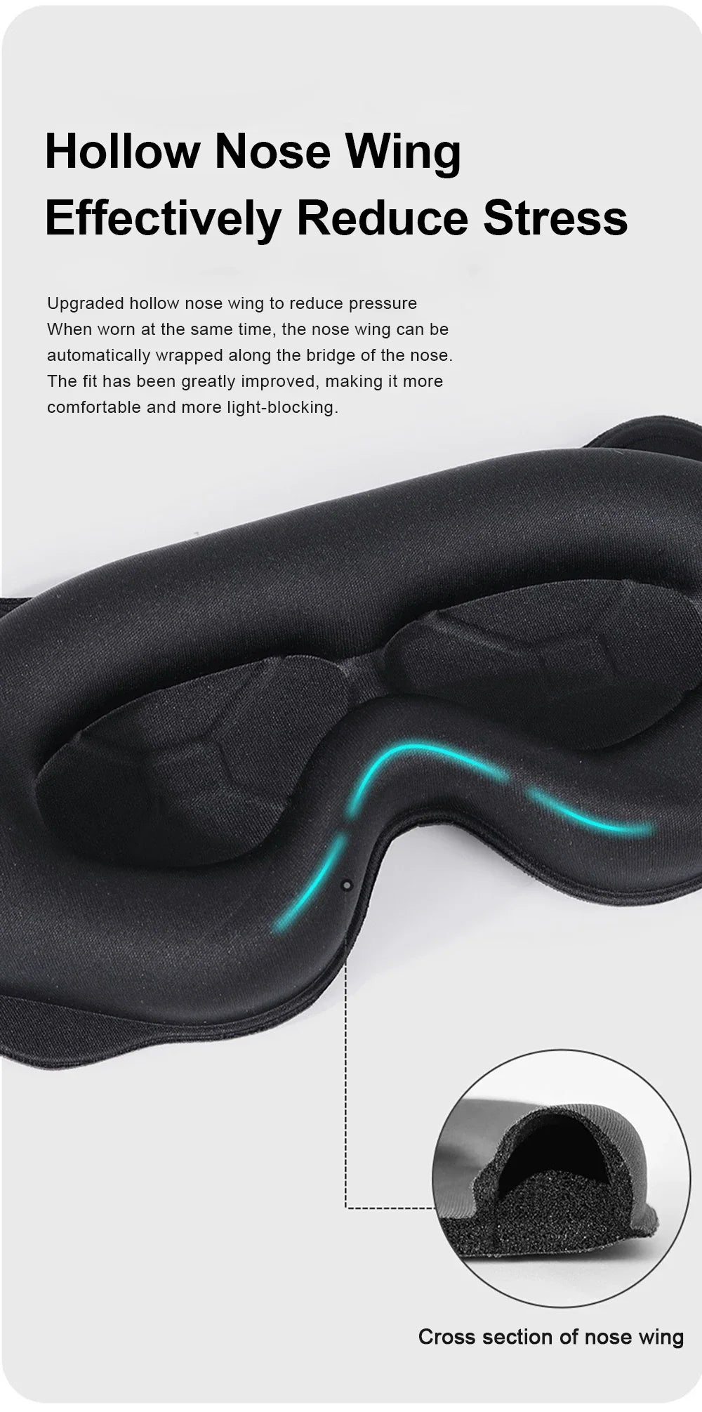3D Sleeping Mask Block Out Light Soft Padded Sleep Mask For Eyes Slaapmasker Eye Shade Blindfold Sleeping Aid Face Mask Eyepatch Beauty World Shop