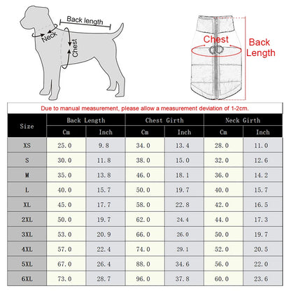 Winter Pet Dog Clothes Warm Big Dog Coat Puppy Clothing Waterproof Pet Vest Jacket For Small Medium Large Dogs Golden Retriever Beauty World Shop