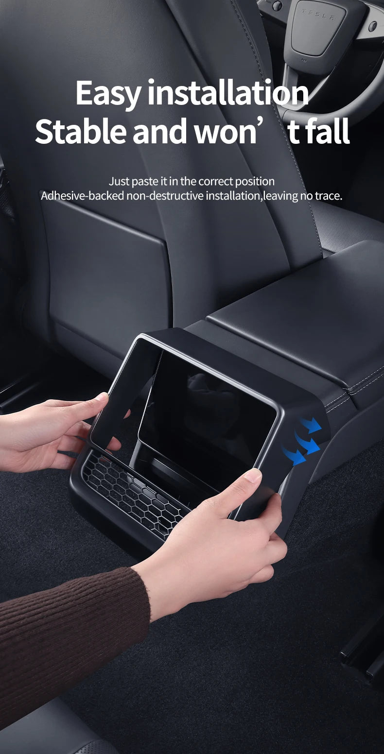 YZ For Tesla Model 3/Y Highland Juniper  Rear Center Console Air Outlet Cover Vent Outlet Dust Cover Car Styling Accessories Beauty World Shop