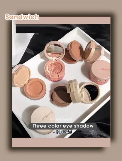 Tri-Color Eye Shadow, Matte Create Multi-Layered Eye Makeup Beauty Trend Shop