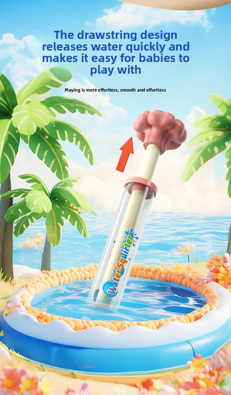 Fireworks Spray Water Pull-Back Water Gun Outdoor Splash Games for Pool Lawn Activities Kids Summer Interactive Water Spray Toys Beauty World Shop