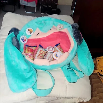 Hatsune Miku Shoulder Bag Backpack Cute Anime Girl Plush Cartoon Kawaii Knapsack Student Bag Packet For Kids Gifts Toys Beauty World Shop