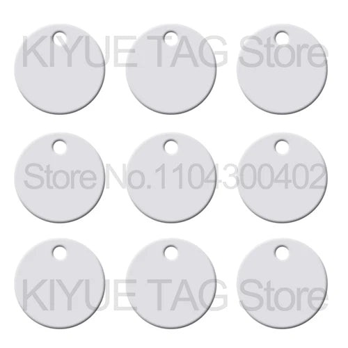 Wholesale 100Pcs Aluminum Round Dog ID Tags Name Plate Anodizing Label Tags Chain Hanging Keys Personalized Name ID Tag Beauty World Shop