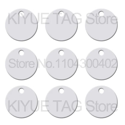 Wholesale 100Pcs Aluminum Round Dog ID Tags Name Plate Anodizing Label Tags Chain Hanging Keys Personalized Name ID Tag Beauty World Shop